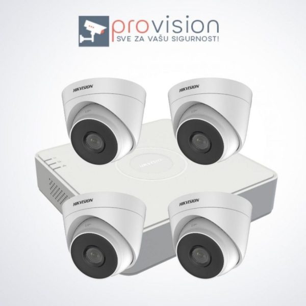 Komplet za video nadzor sa 4 Hikvision Full HD kamere