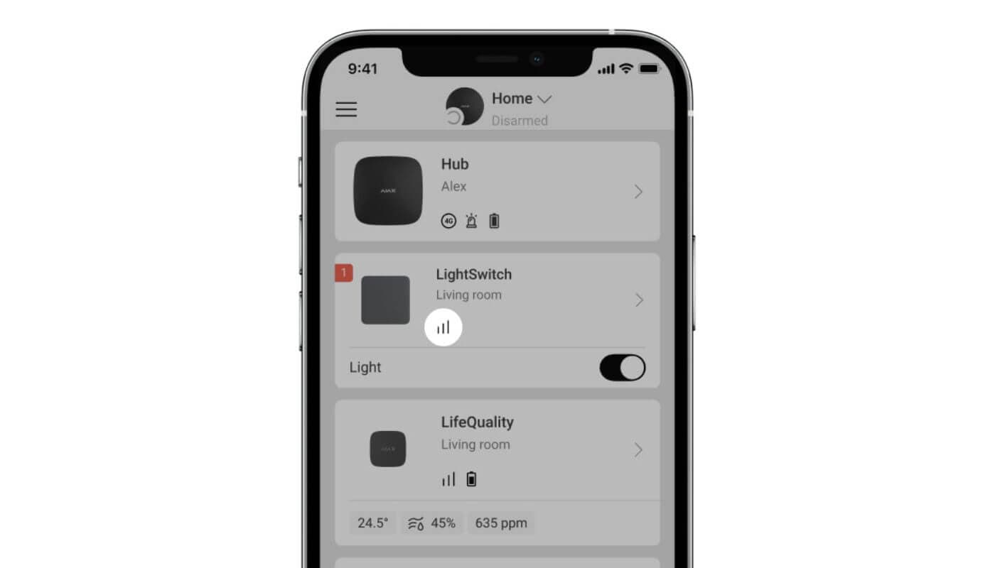 AJAX LIGHTSWITCH pametni prekidač