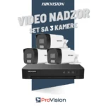 HIKVISION komplet video nadzora 2MP - 3 kamere