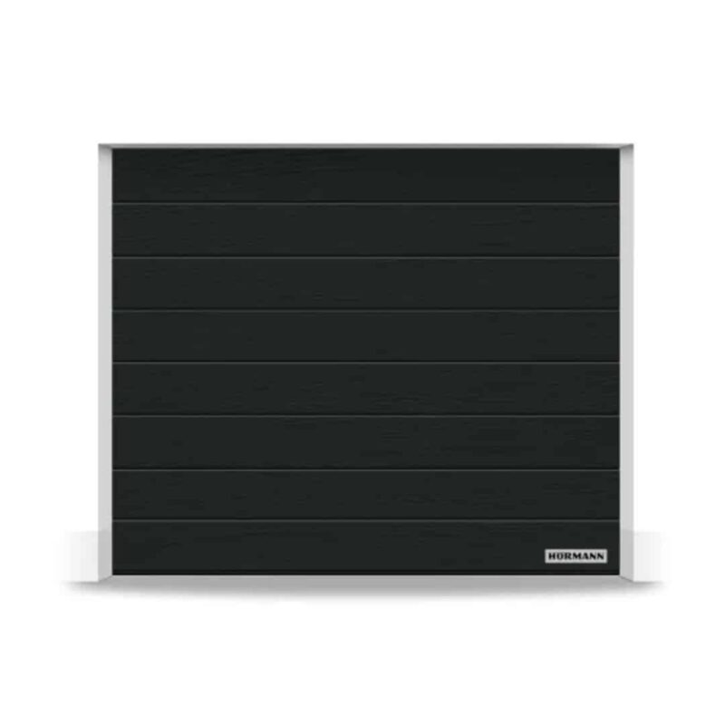 Garažna segmentna vrata, M-kanal, Woodgrain, CH 703, antracit, metalik