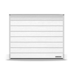 Garažna segmentna vrata, M-kanal, Woodgrain, RAL 9016 saobraćajno bela