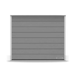 Garažna segmentna vrata, M-kanal, Woodgrain, RAL 9007, sivi aluminijum