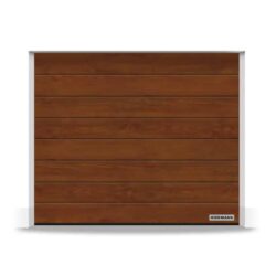 Garažna segmentna vrata, M-kanal, Decocolor, Dark Oak