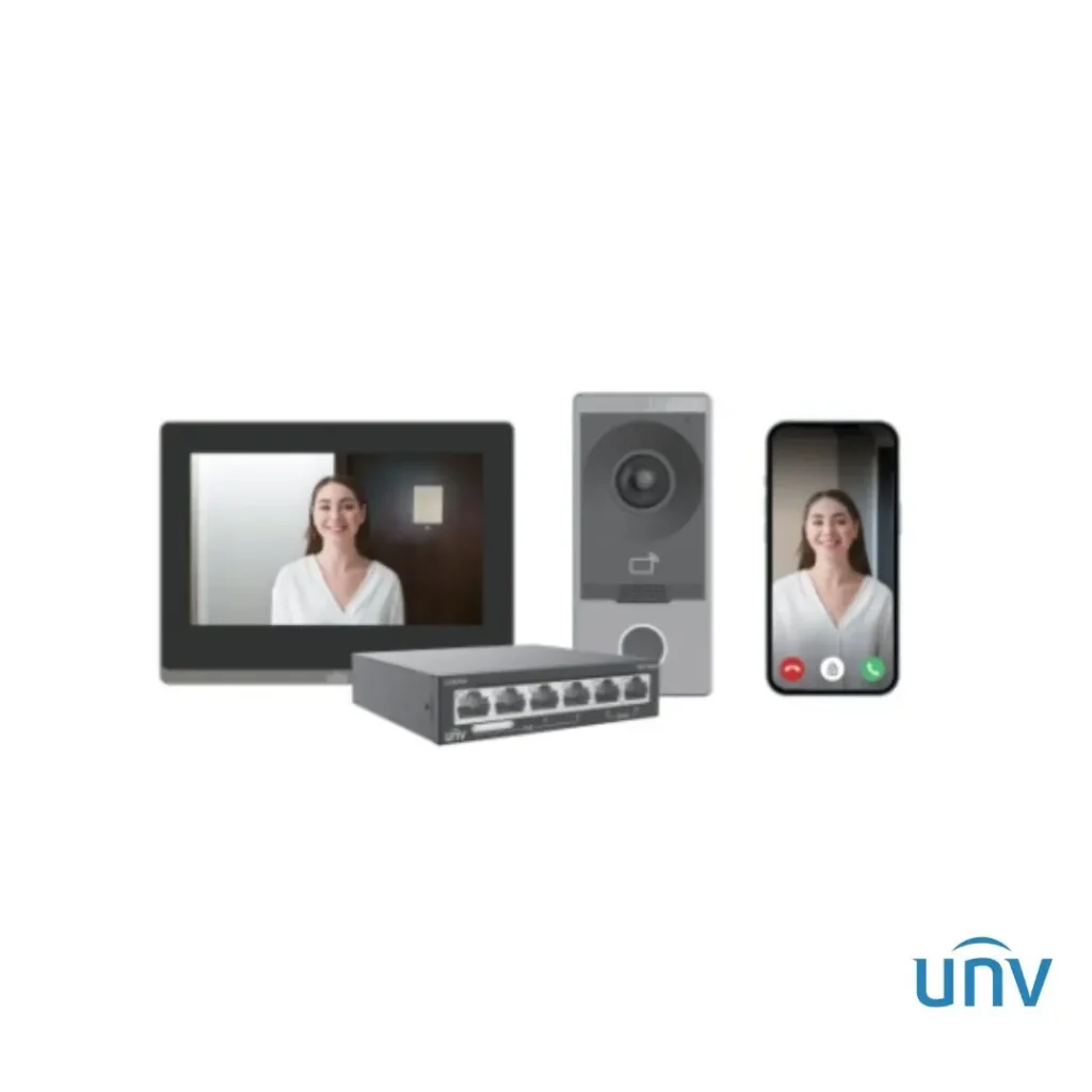 UNIVIEW IP video interfon komplet 201S/372S
